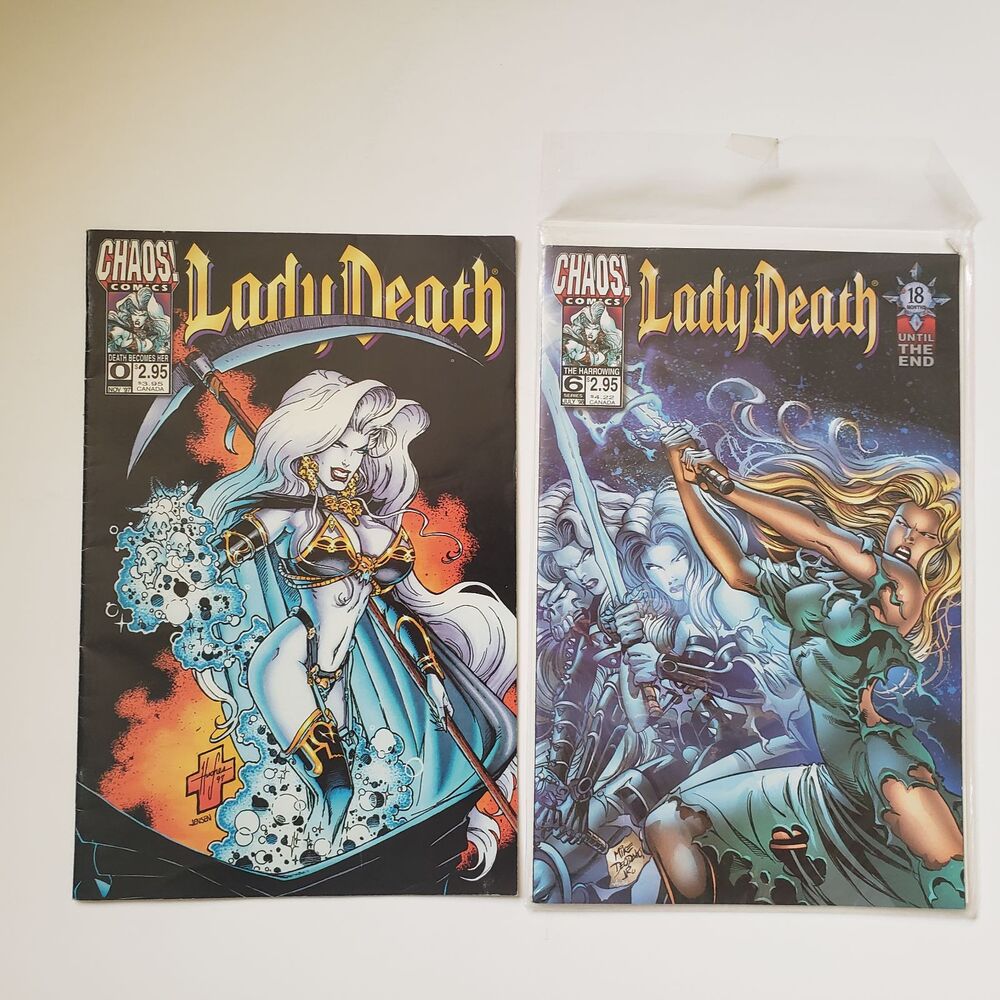 LADY DEATH Comic Book Lot of 4